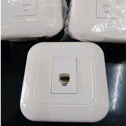 Stop Kontak Telepon Panasonic Putih