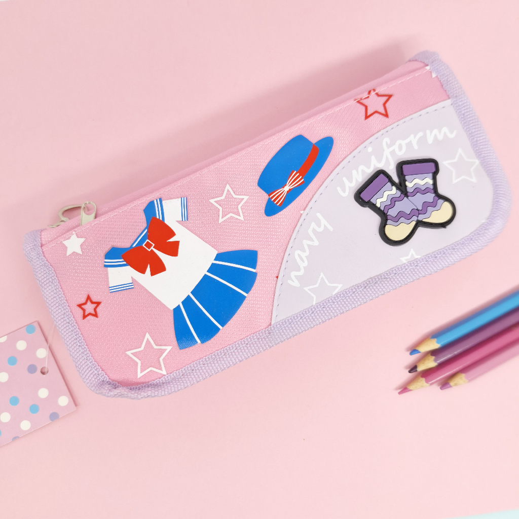 

Kotak Pensil Fancy Kain Anak Pink SD-8420