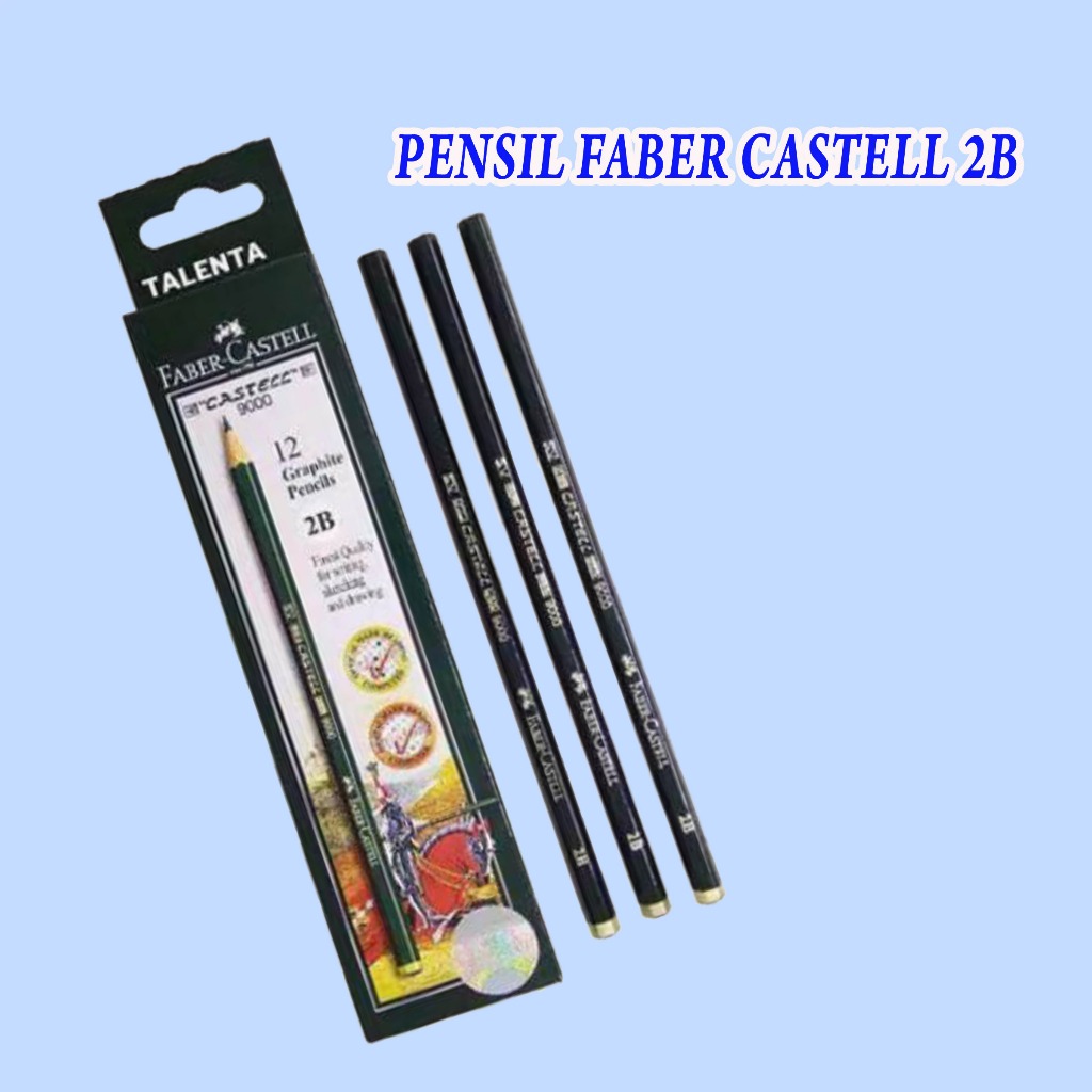 

Pensil faber castell 2B dan paket ujian Faber castell 1 set