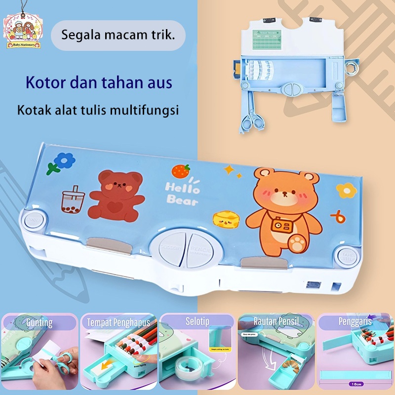 

Kotak Pensil Anak Laki-Laki – Set Alat Tulis Motif Kartun dengan Rautan & Kapasitas Lengkap