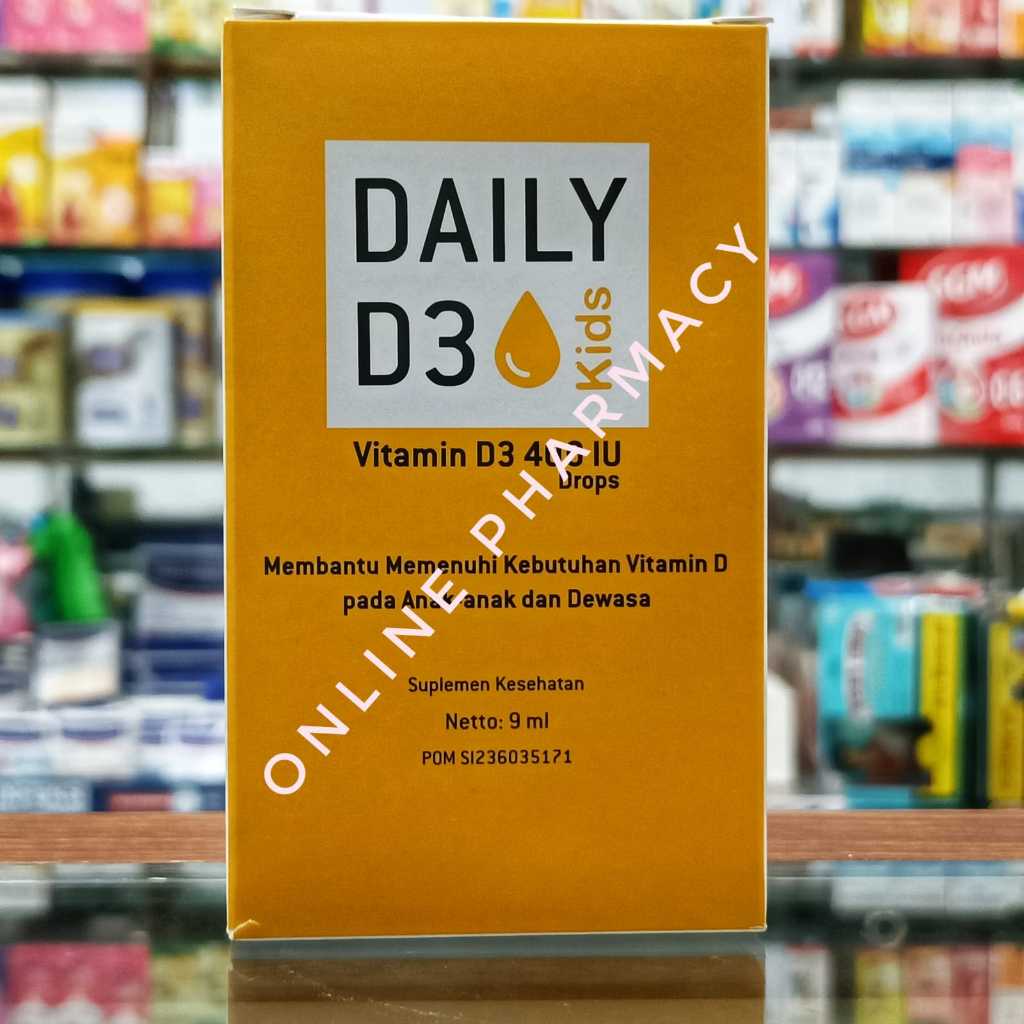 Daily D3 Kids Drop 9 Ml Botol - Vitamin D 400 IU Drop