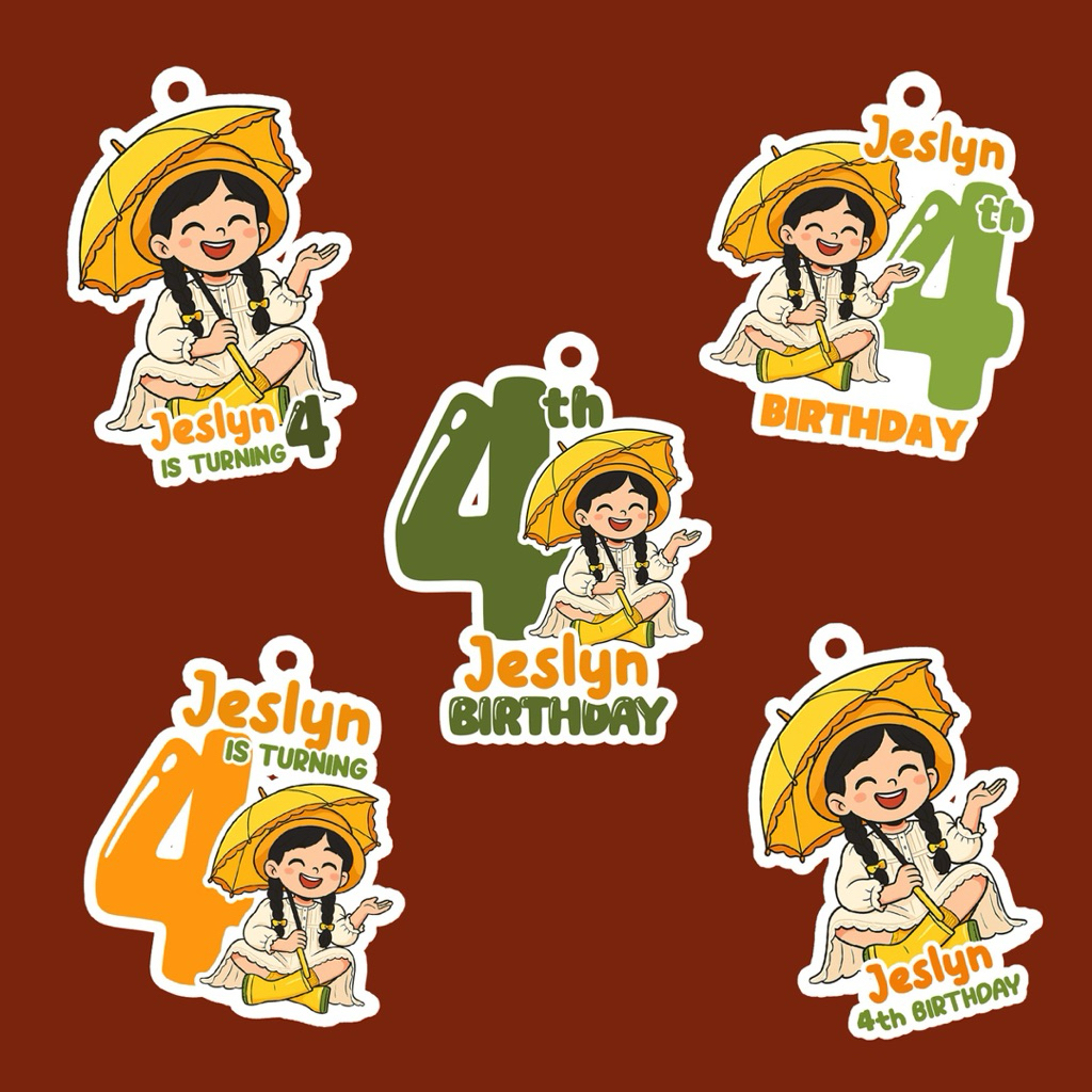 Hang tag Souvenir Hampers / Hang Tag Birthday Ulang Tahun Anak