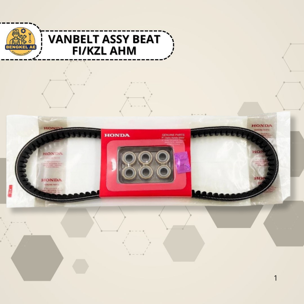 Vanbelt Assy Beat FI KZL AHM || Set Vanbelt V-belt Sabuk Penggerak Roller Beat Fi KZL Original AHM