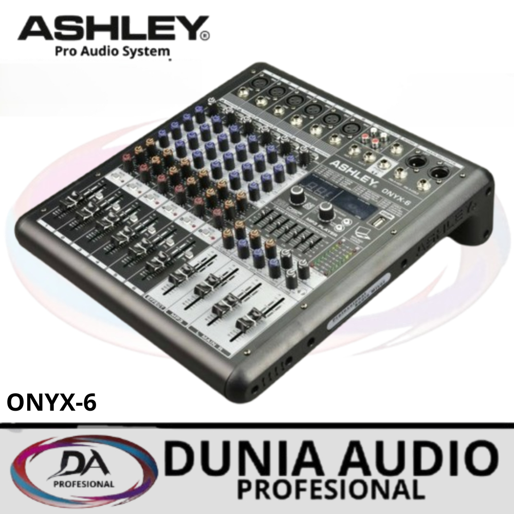 Mixer Ashley Onyx 6 Original 6 Channel Onyx 6 Bluetooth