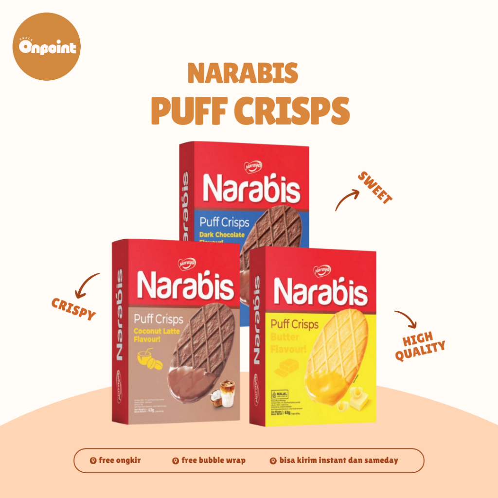 

Naraya Narabis Puff Crisp | Cemilan Biskuit Wafer Aneka Rasa
