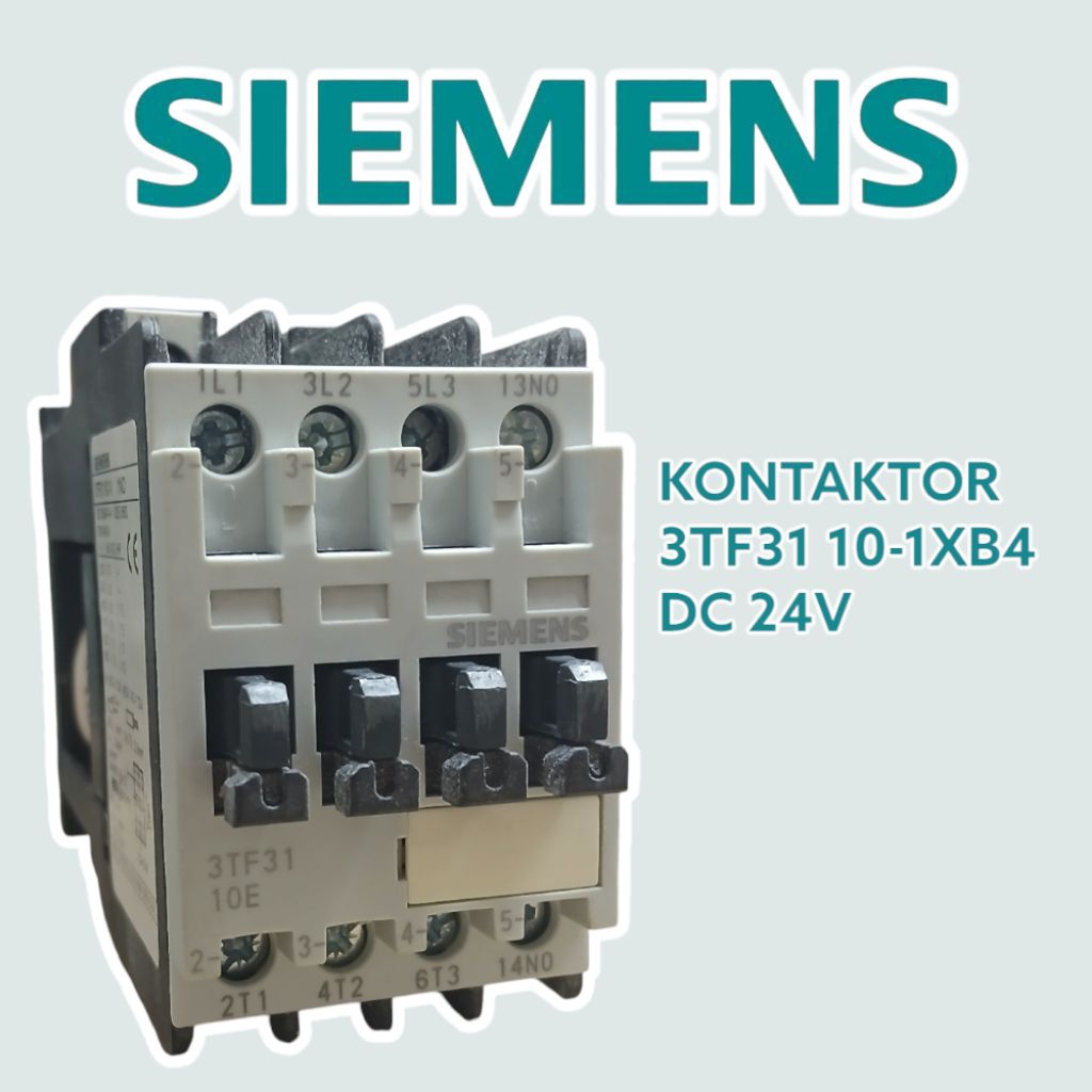 Kontaktor 3TF31 10 1XB4 DC 24V Merk SIEMENS