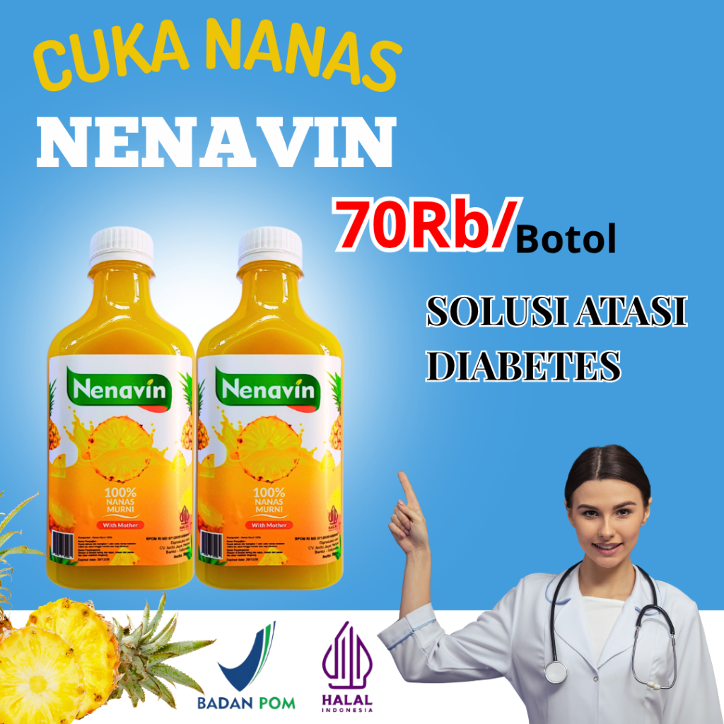 

Nenavin Cuka Nanas 100% Alami Original Bantu Permasalahan Diabetes dan Kolesterol BISA COD