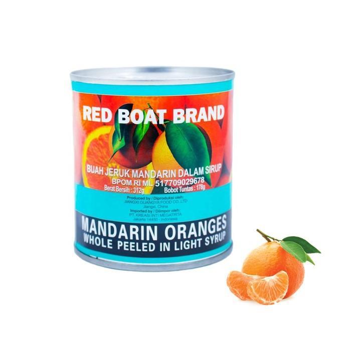 

RED BOAT MANDARIN ORANGE IN LIGHT SYRUP - JERUK MANDARIN KALENG 312gr