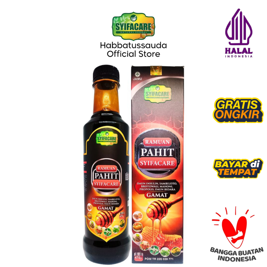 

Ramuan Pahit Herbal Syifacare – Obat Tradisional Liver, Paru, Asam Lambung & Kolesterol Madu Hitam