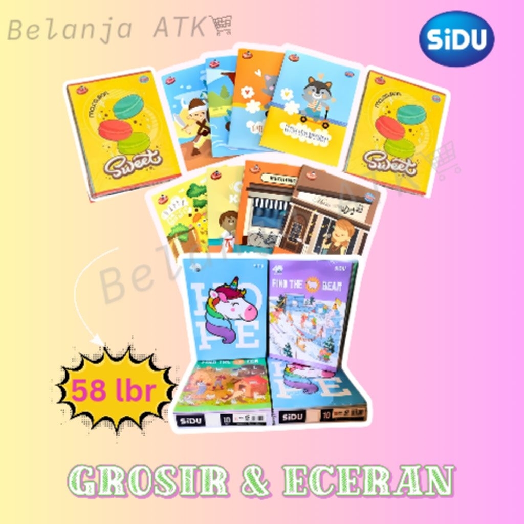 

Buku Tulis SIDU 58 Lbr 1 pak