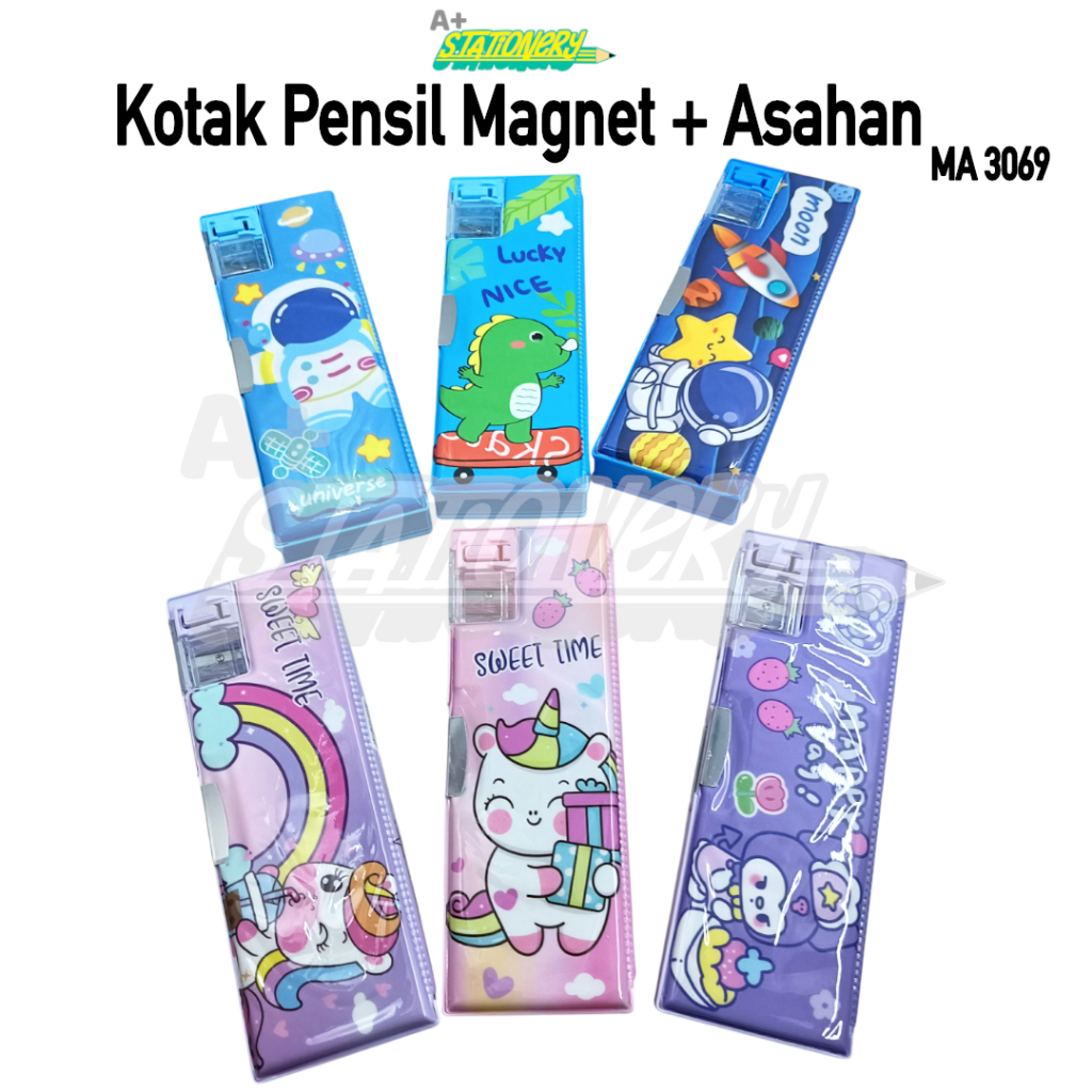 

[A+] Kotak Pensil Magnet + Asahan MA 3069 | Kotak Pensil Murah | Pencil Case Murah | Tepak Pensil