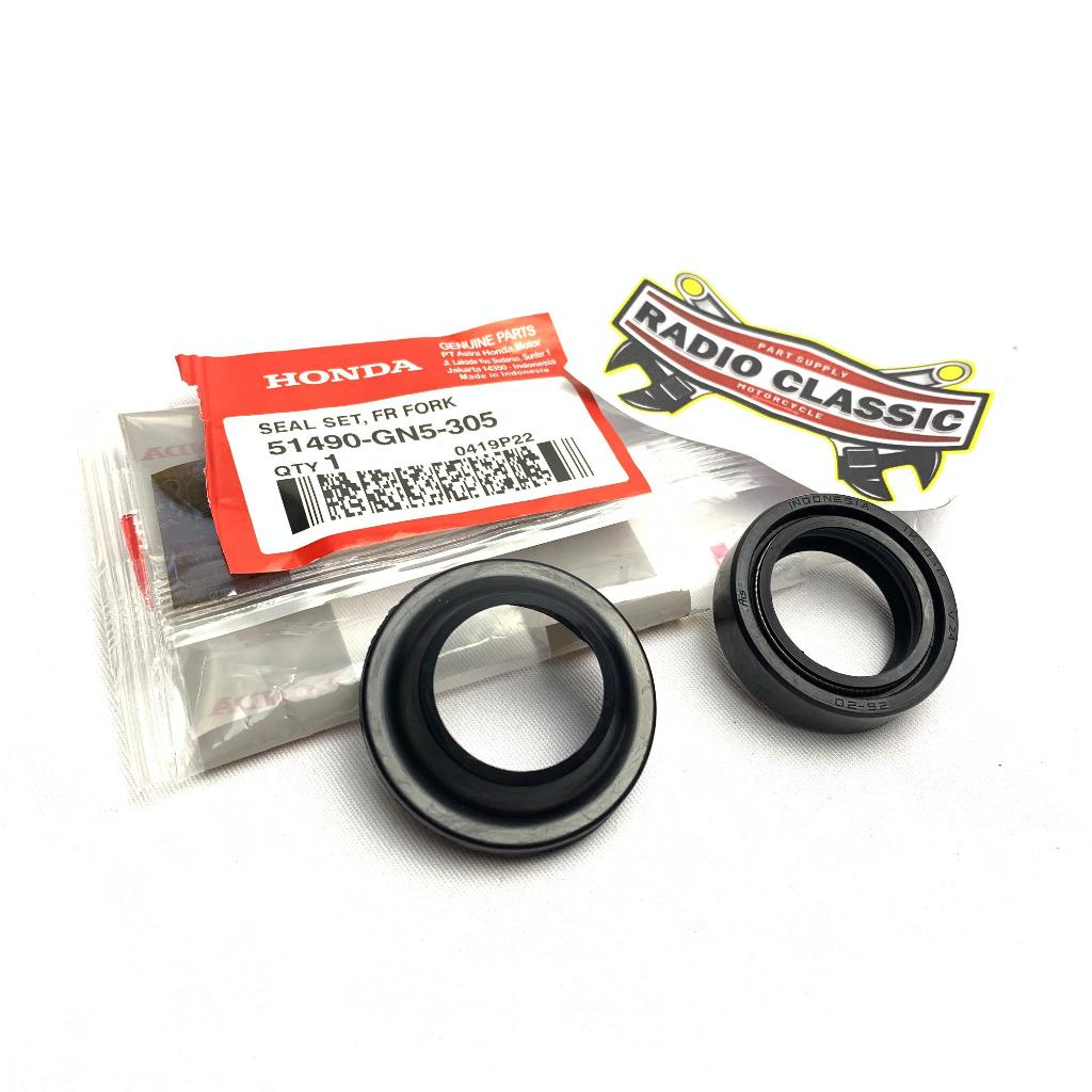 Seal Shock & Seal Debu Depan Honda Beat Vario Scoopy Grand Supra Ori Ahm 1 Pcs 51490GN5305