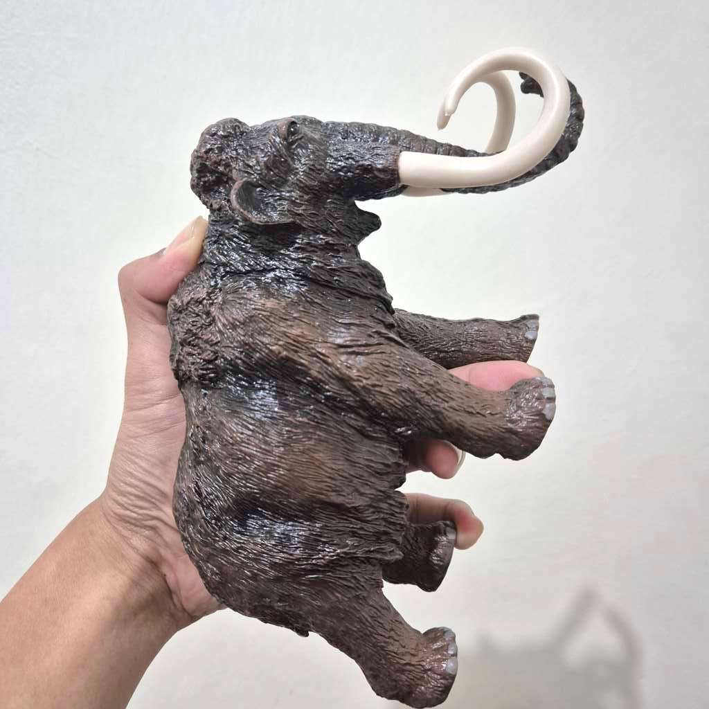 Figur Hewan Mammoth Gajah Purba Ice Age Pvc Miniatur Detail Rapi Panjang 20Cm