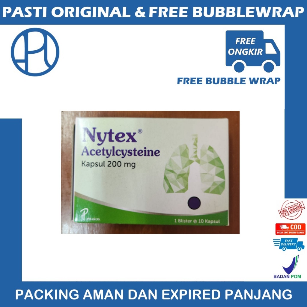 NYTEX ACETYLCYSTEINE 200 MG BOX 10 KAPSUL