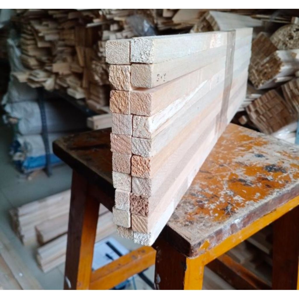 Kayu balsa stick 15mm x 15mm Balsa reng balsa balok kayu maket