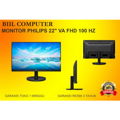 MONITOR PHILIPS 22" VA FHD 100 HZ