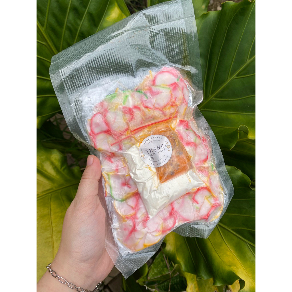 

Cipuk isi keju kuah creamy
