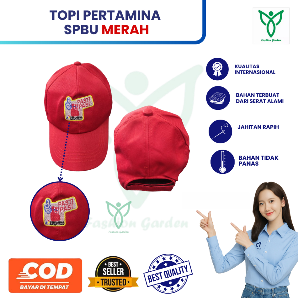 PERTAMINA I SPBU I TOPI PERTAMINA | TOPI SPBU |  TOPI KERJA PERTAMINA I TOPI KERJA SPBU