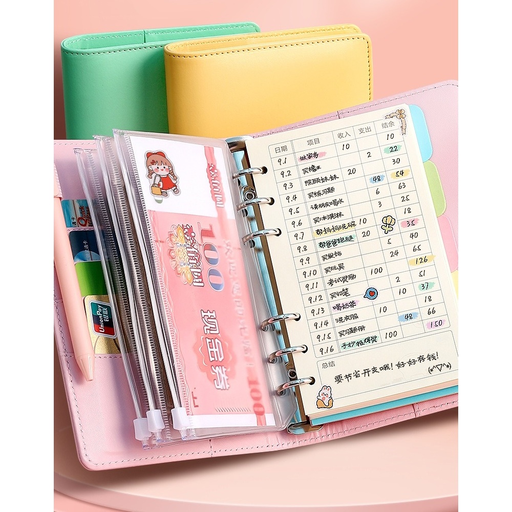 

[LOGU] Set Buku Tabungan Binder Keuangan Harian – Organizer Uang + Planner Budget Estetik, Paket Binder Keuangan Lengkap