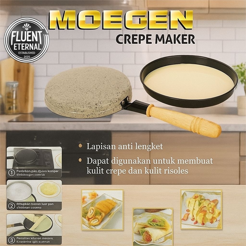 CREPE MAKER ALAT PEMBUAT CREPE/KULIT LUMPIA/RISOLES / CREPE MOEGEN