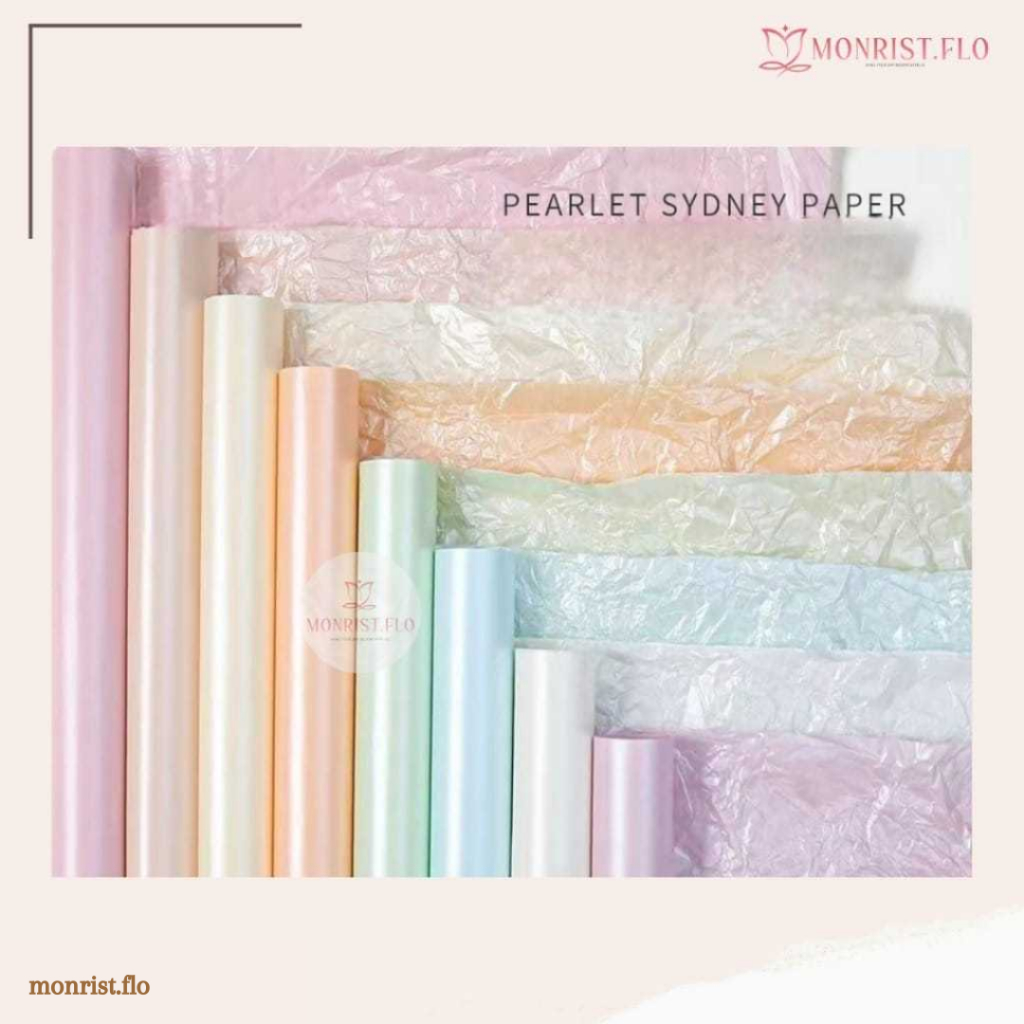 

Kertas Buket Sydney Pearl Bouquet Wrapping Paper Korean Style / Pembukus Bunga Kekinian