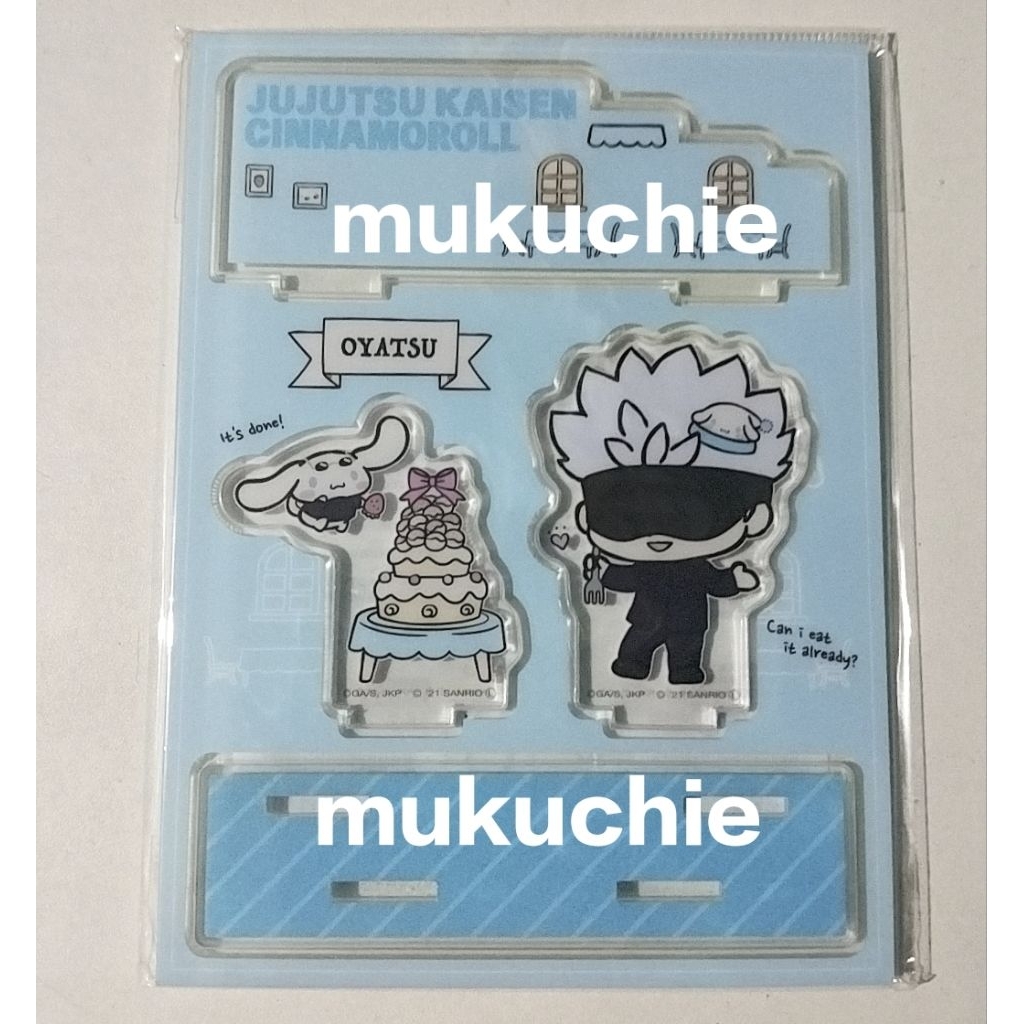 acrylic standee gojo satoru x cinnamoroll sanrio