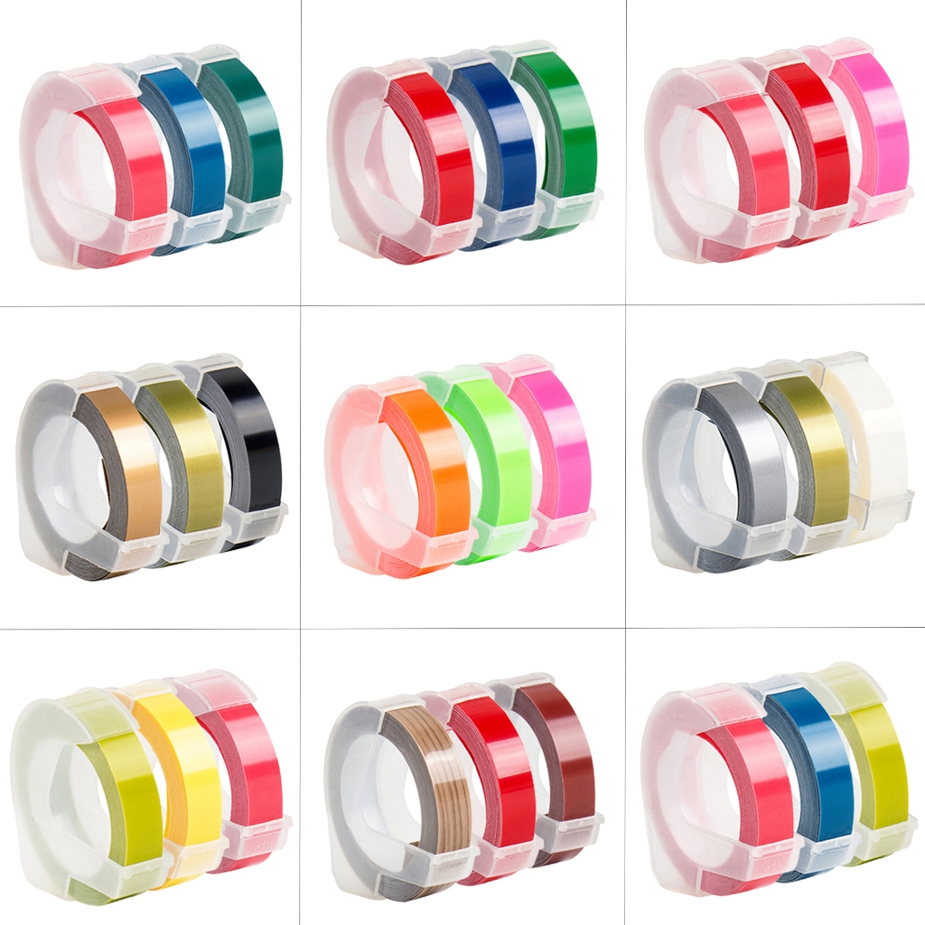 

3Pcs REFILL TAPE DYMO / Motex Label Tape