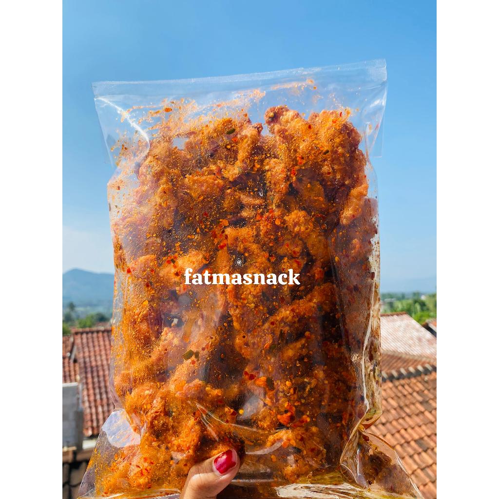 

kulit ayam crispy pedas daun jeruk/original daun jeruk kemasan 1kg 250gram 500gram