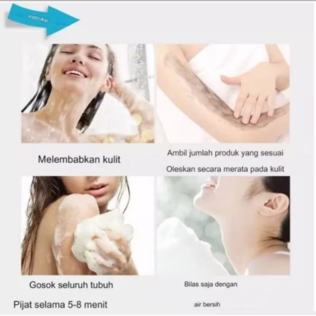 Sabun Lumpur Vulkanik Volcanic Mud Body Wash Sabun Whitening Ampuh Memutihkan Badan dan Wajah