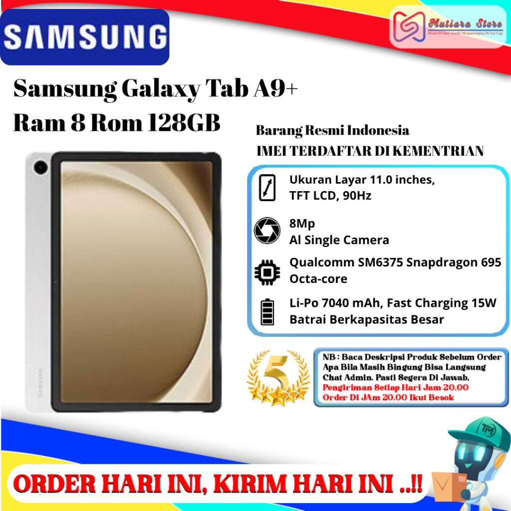 Samsung Tab A9 Plus 5G Ram 8GB Rom 128GB