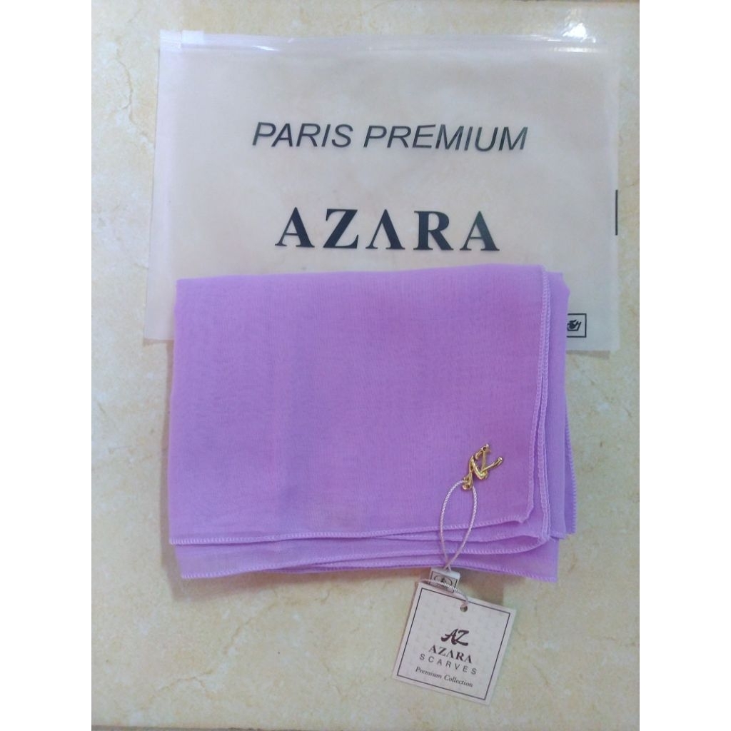 Hijab segi empat Paris premium 110x110 Warna lilac