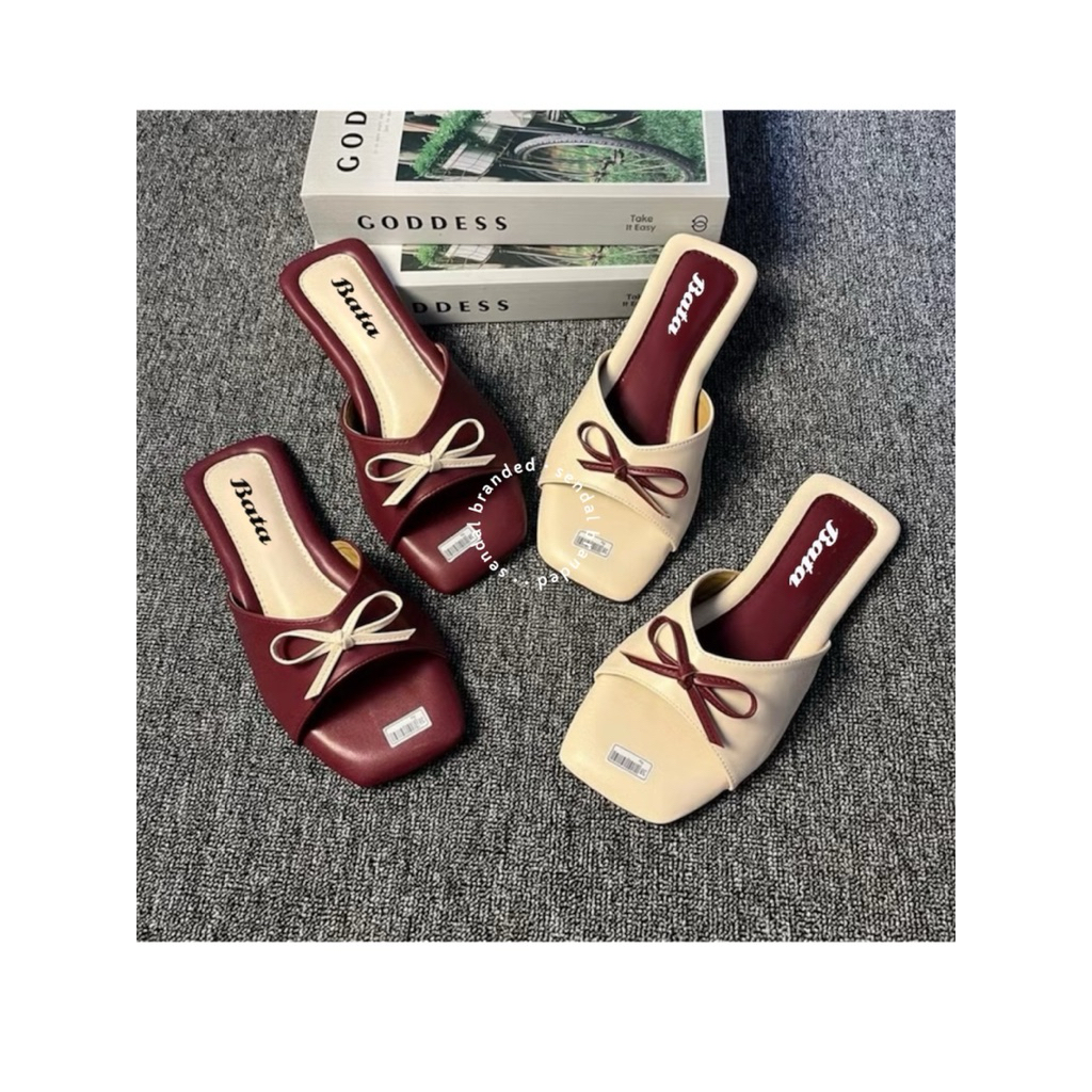 Hot Sandal Wanita Bata Sendal Platfrom Sendal Teplek Kekinian Flat Shoes Pita