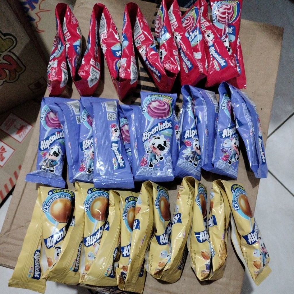 

ALPENLIEBE PAKET HEMAT MIX 3 RASA VARIAN 30pcs + bonus 6 pcs