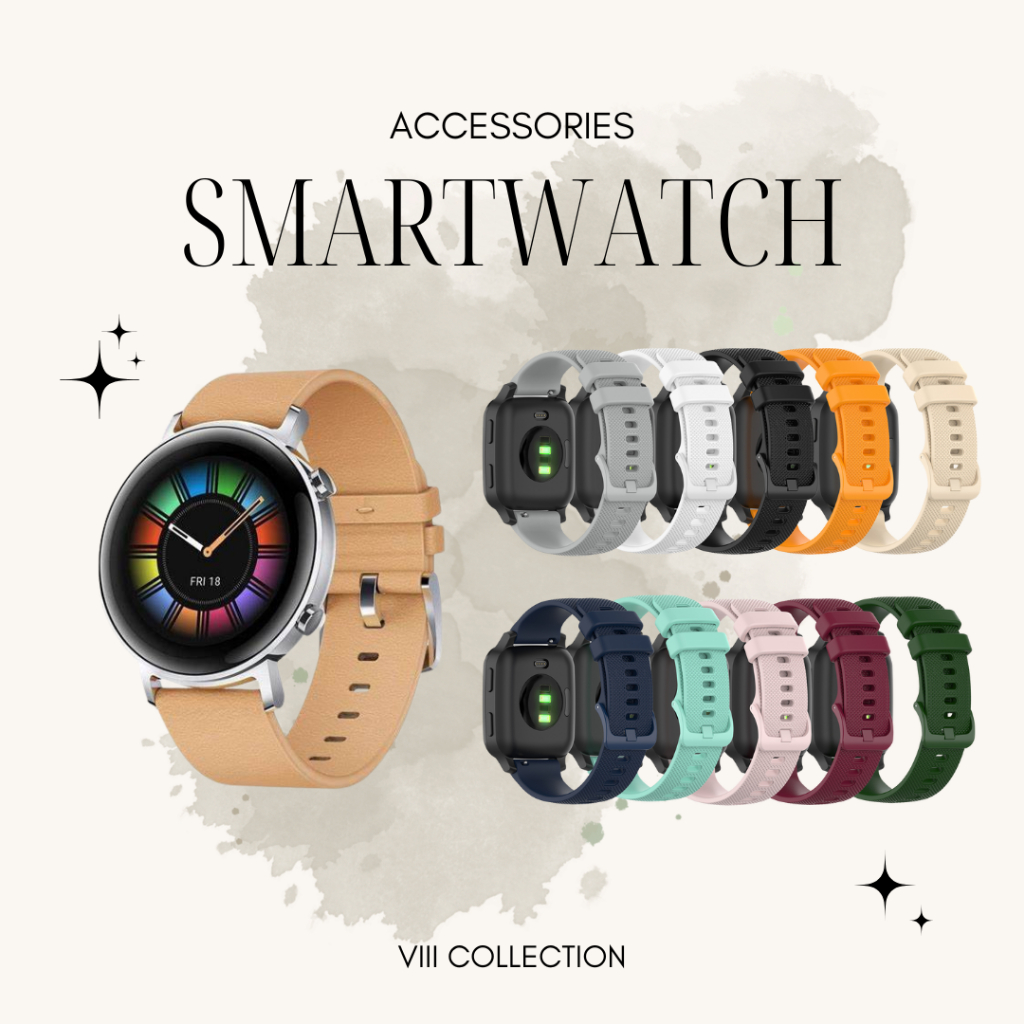 STRAP SILIKON UNTUK SMARTWATCH HUAWEI GT2 42MM - VIII COLLECTION