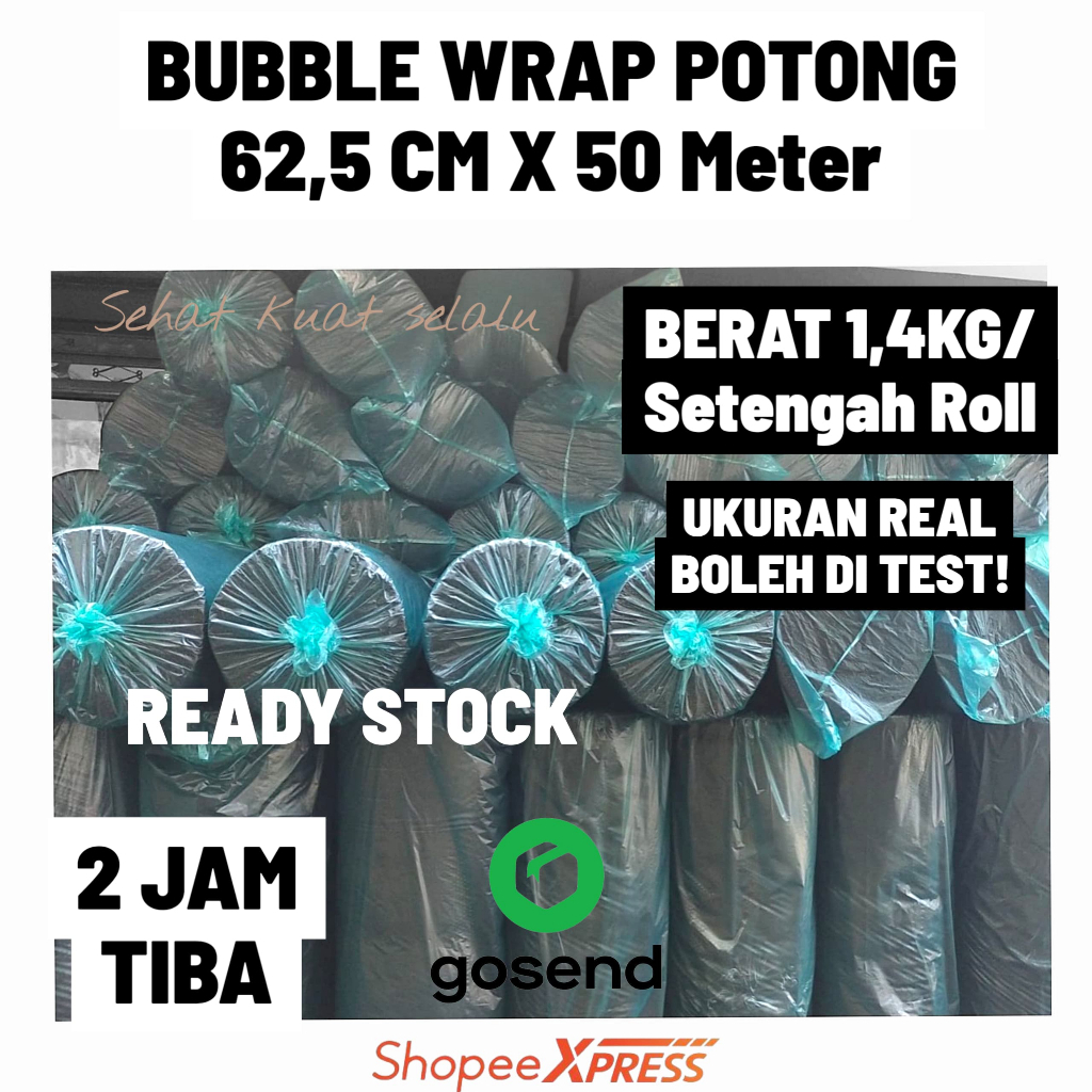 

[INSTAN]Bubble Wrap Hitam 50 Meter X 62,5 CM | Plastik Gelembung Packing Online Shop Termurah