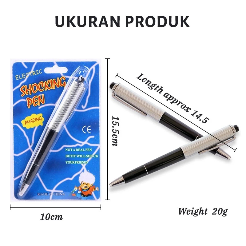 Mainan Pulpen Setrum Kejut / Pen Electric Shocking