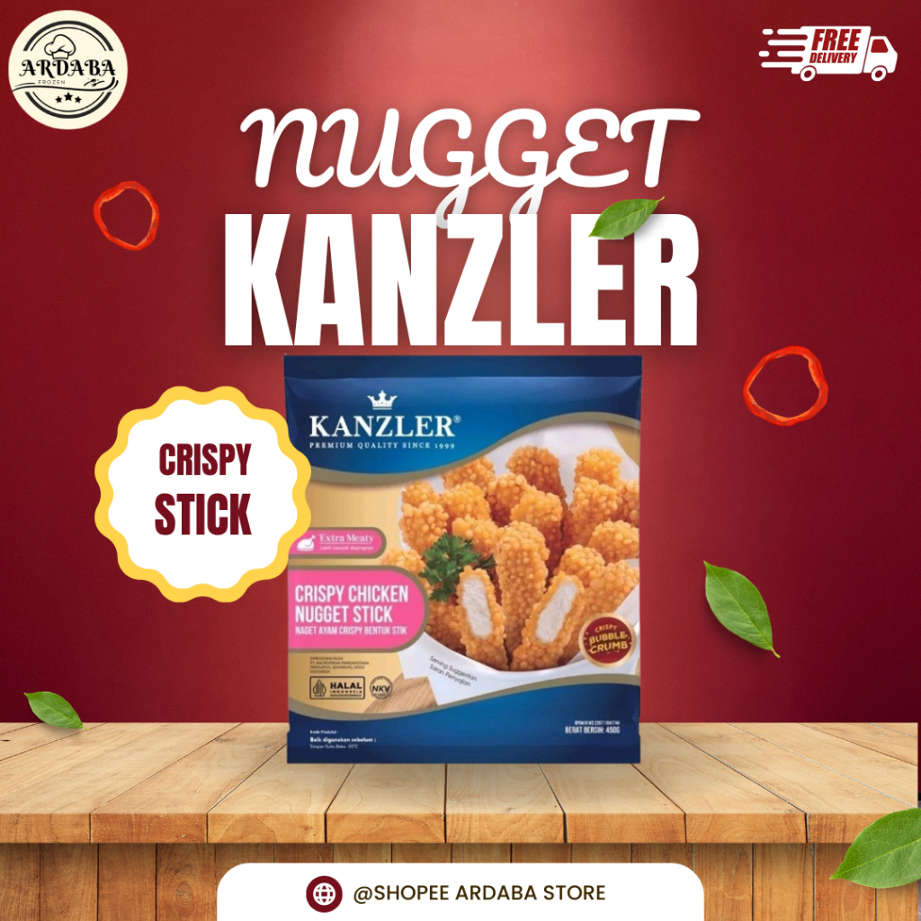 

Kanzler Stik Crispy Chicken Nugget 450 Gram- ARDABA FROZEN