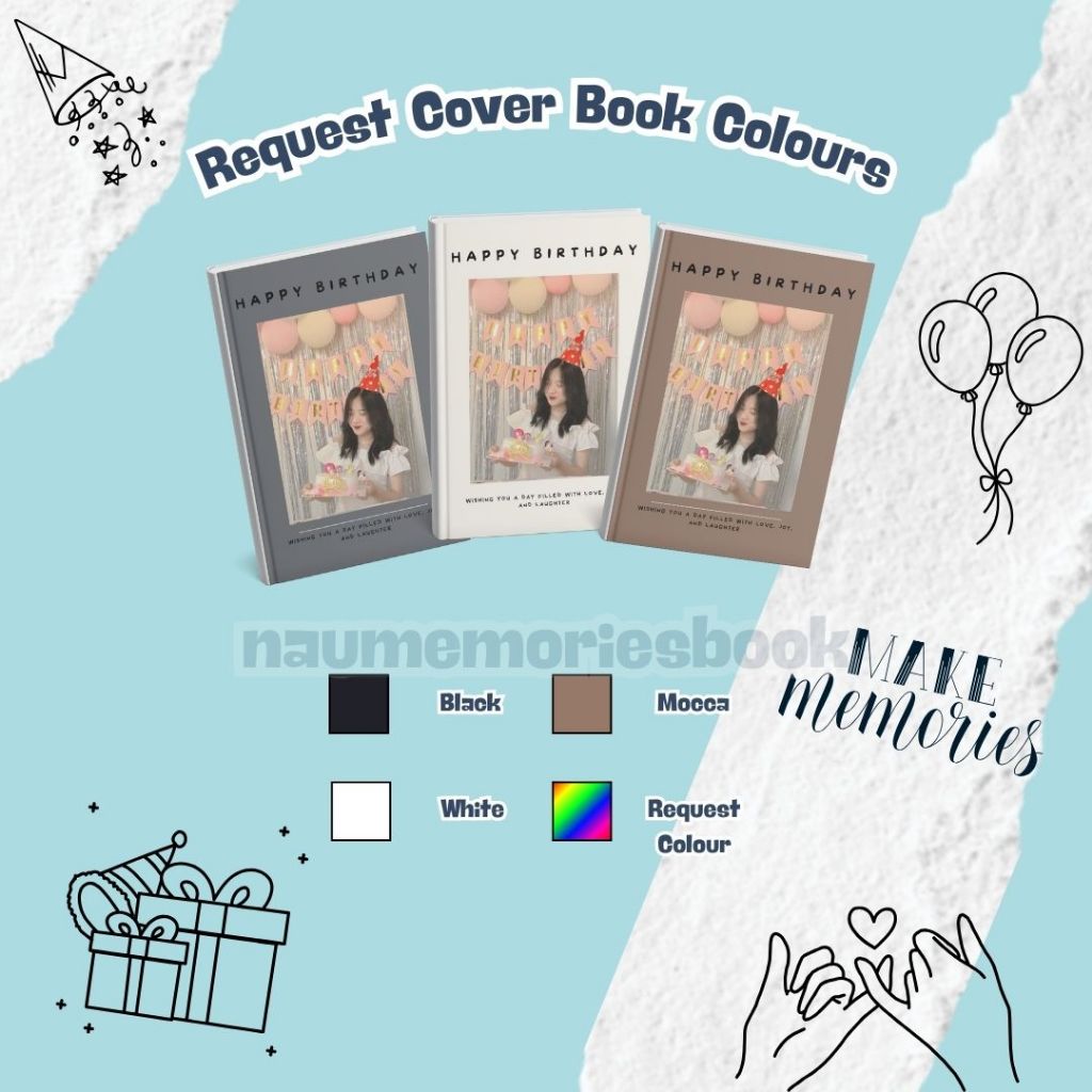 Memories Book Tema Birthday Old & New Hampers Kado Custom | Gift Anniversary