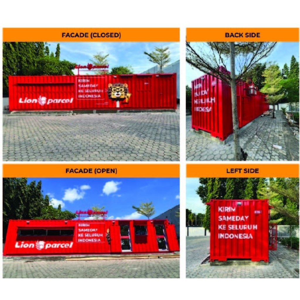 stiker lion parcel vynil 40ft