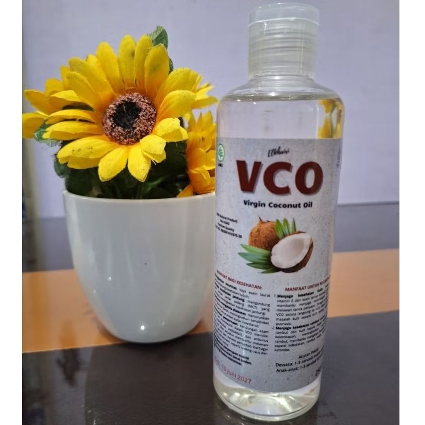 VCO VIRGIN COCONUT OIL / VCO 250ML / VCO PREMIUM / VCO Grade A / Minyak kelapa murni / VCO Halal
