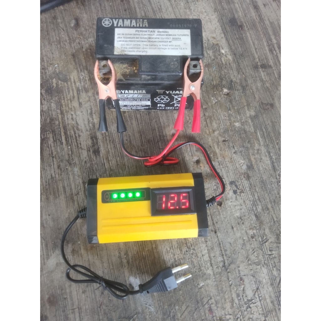 CHARGER AKI CAS AKI SETRUM AKI CAS AKI MOTOR 12VOLT MULTIFUNGSI