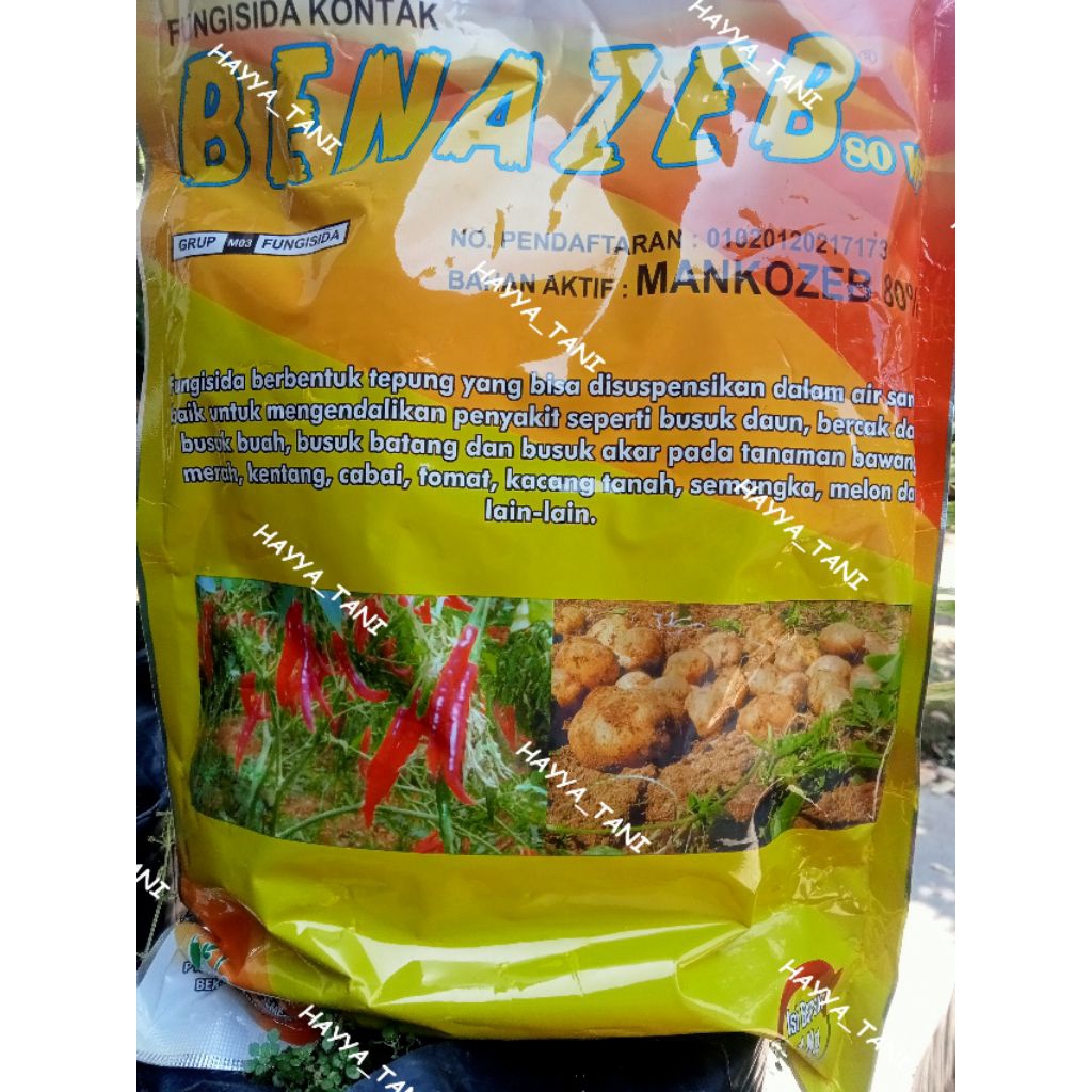 Fungisida Kontak BENAZEB 80 WP (Kuning)