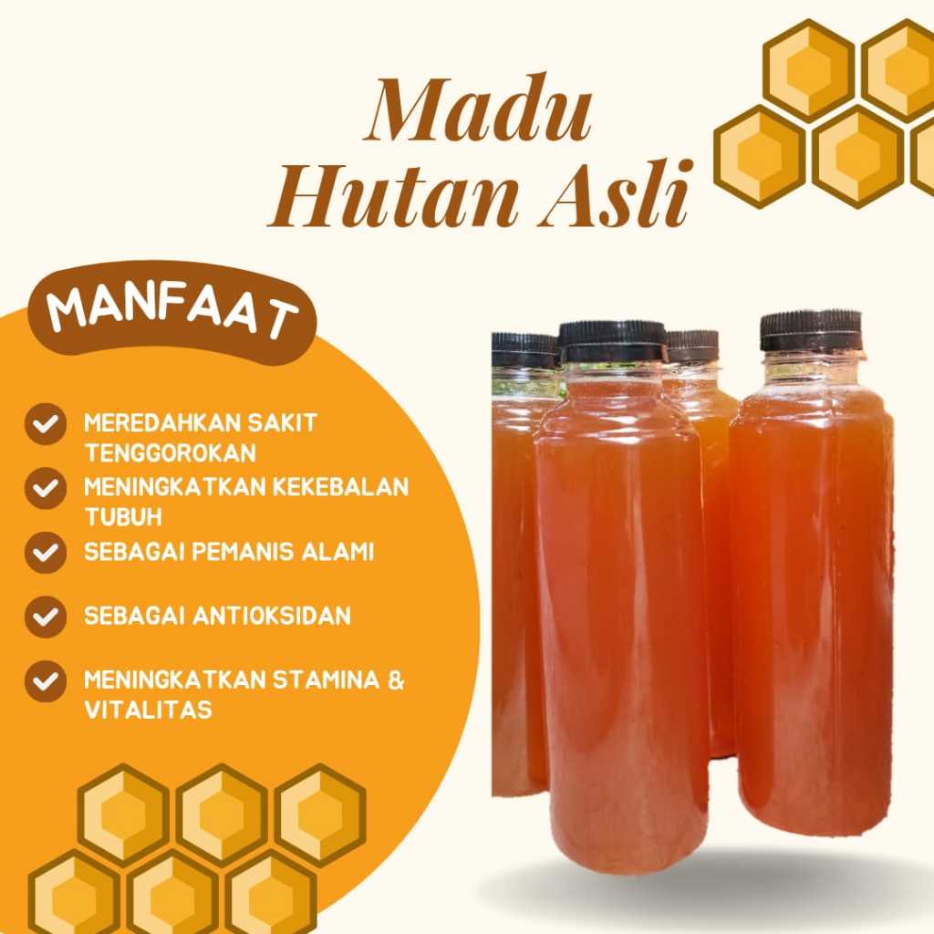 

Madu Hutan Asli Murni 100% original Khas Kupang NTT Kemasan 500ml