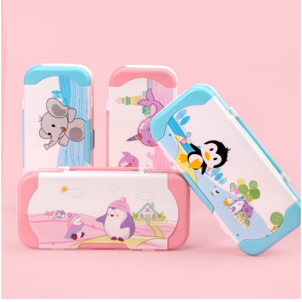 

Tempat Pensil Tingkat 3 Anak Perempuan Laki laki Kotak Pensil Susun Tiga Pencil Case Robot