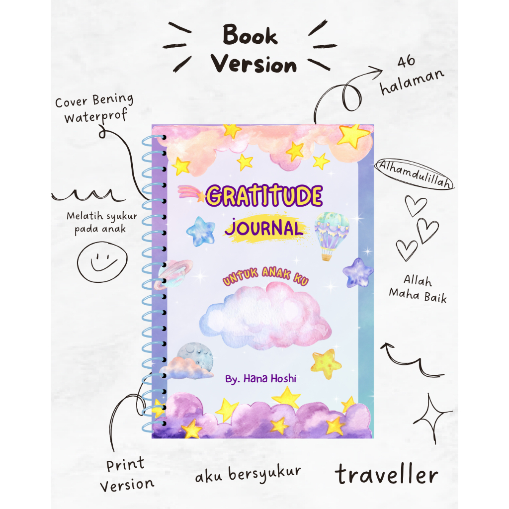 

JOURNAL SYUKUR FOR KIDS - MUSLIM VERSION