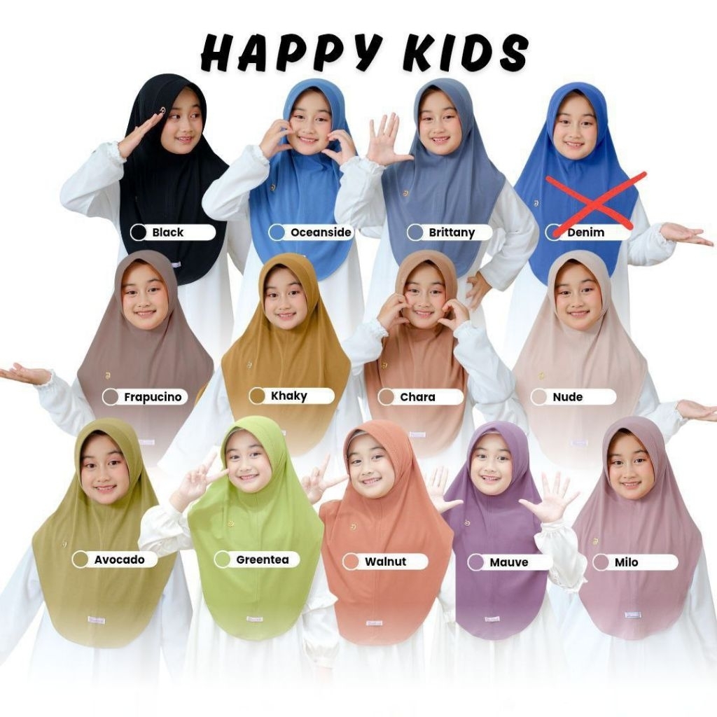 happy kids daffi / jilbab anak perempuan / jilbab anak / jilbab anak sd / jilbab anak TK / jilbab an