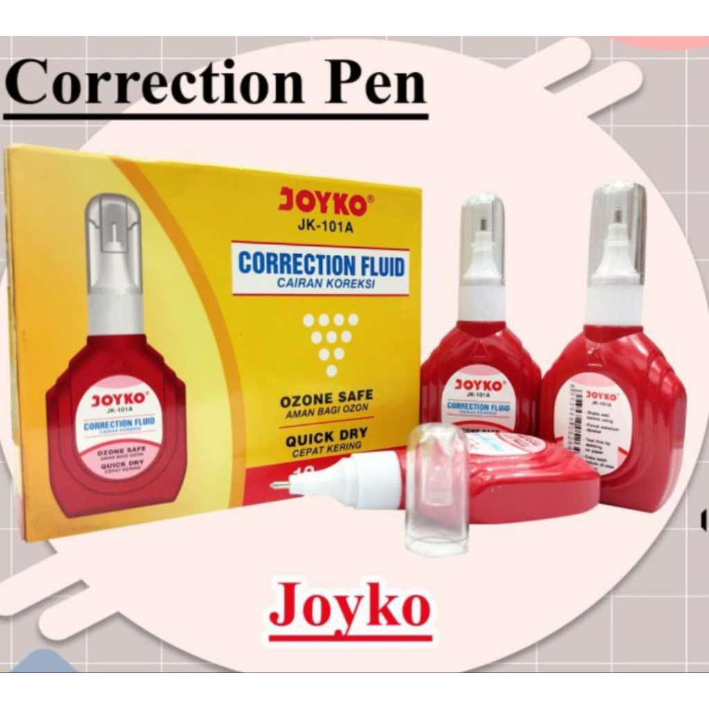 

TIP EX, TIP EX CAIR, TIPE-X, TIPEX MERAH, TIP EX JOYKO, PENGHAPUS PULPEN