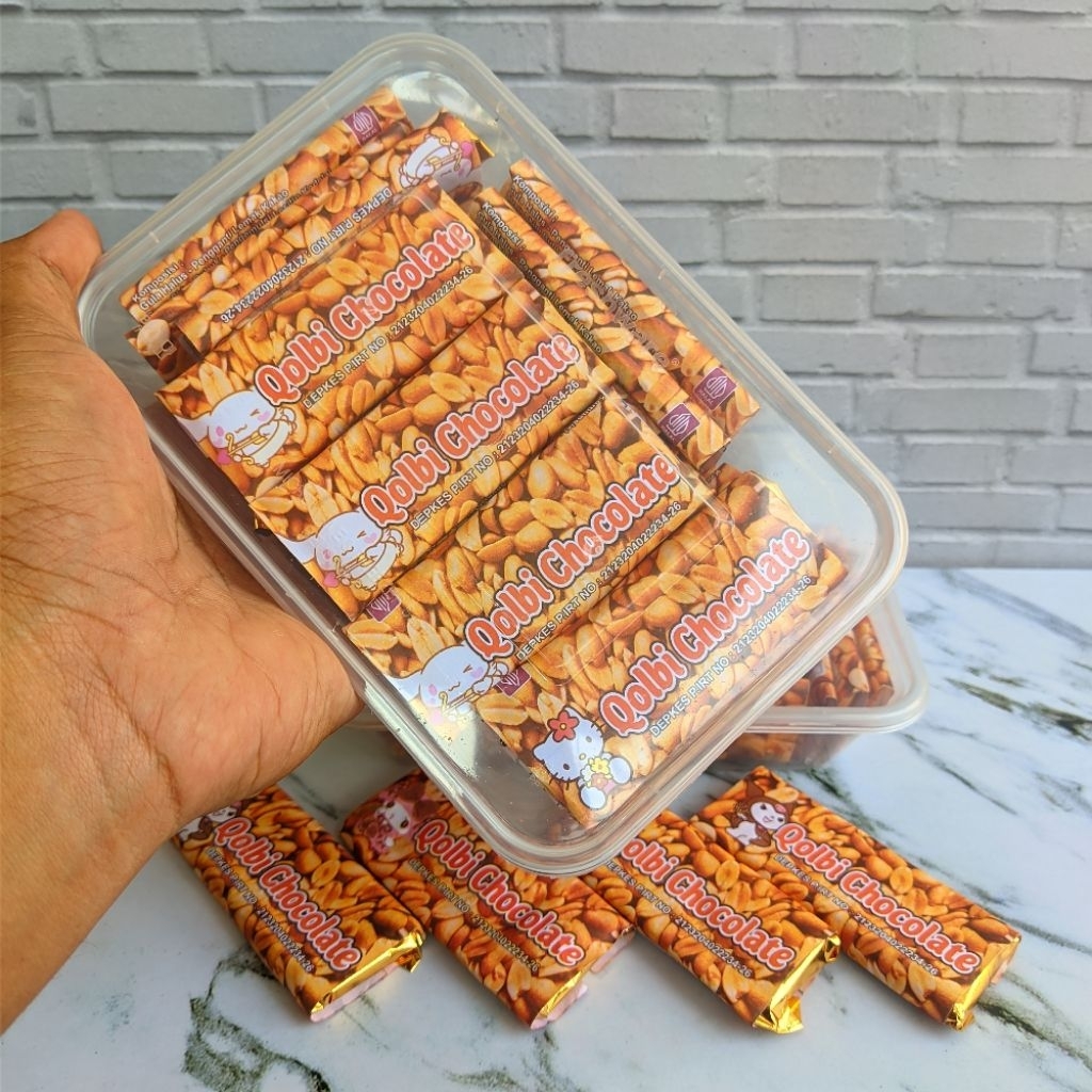 

Coklat batang 1 box isi 25 coklat Qolby bukan Silverqueen