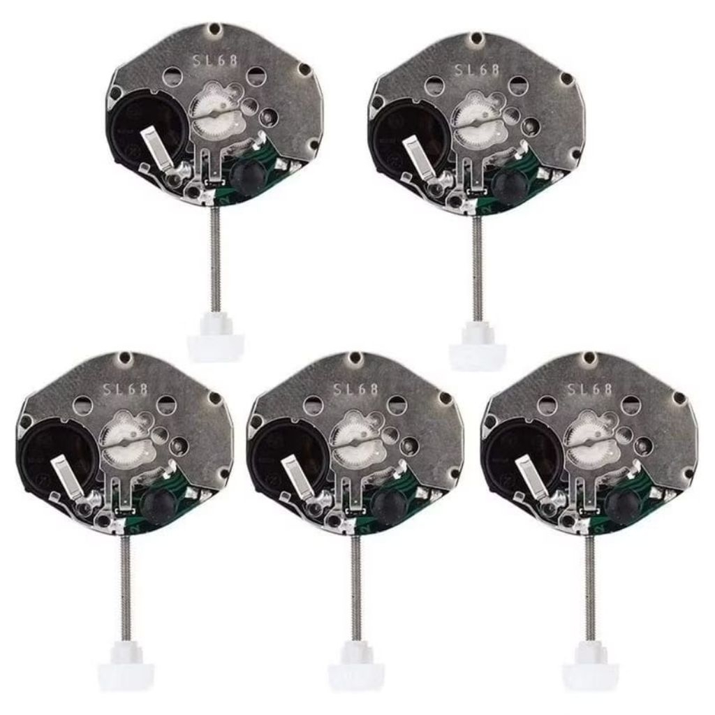 mesin jam tangan kaleng polos SL68 tiga jarum free baterai