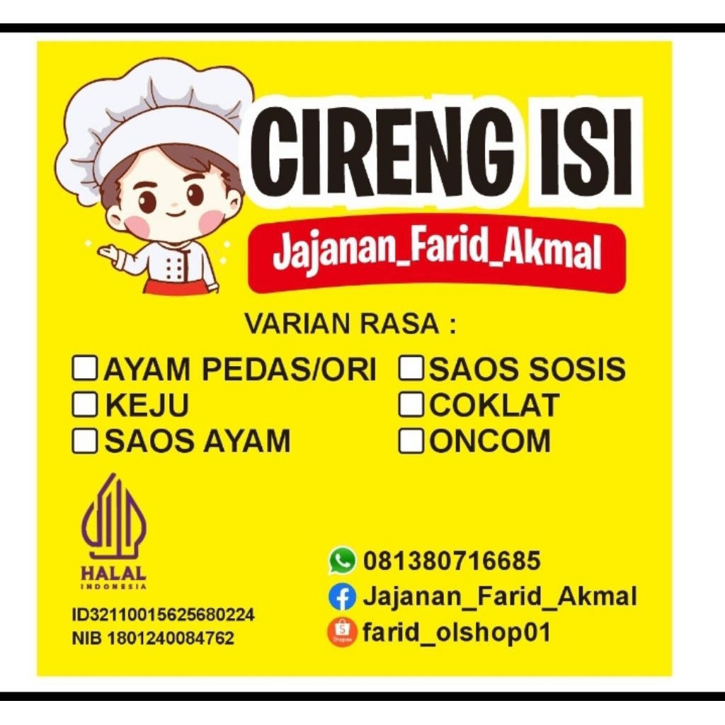 

Cireng Isi Ayam Pedas (Varian Rasa)